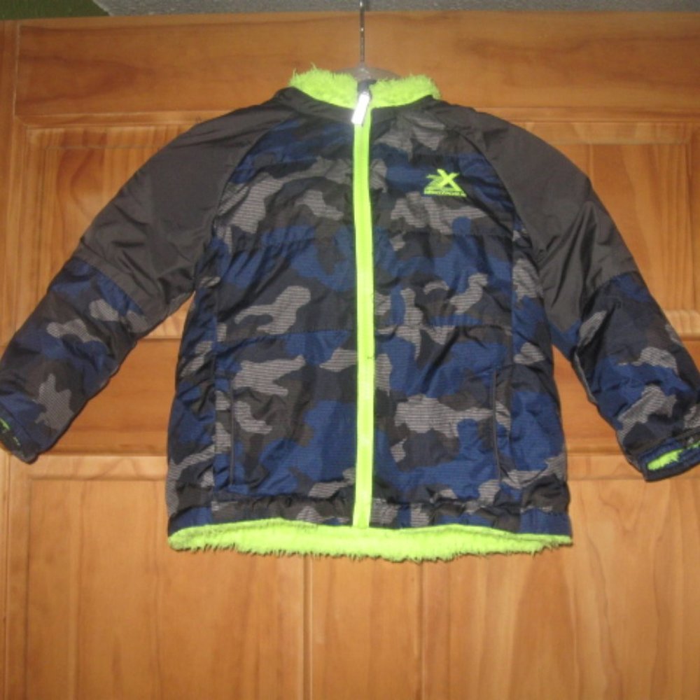 Boys ZeroXposur Zip Up Fuzzy Lined Hooded Coat